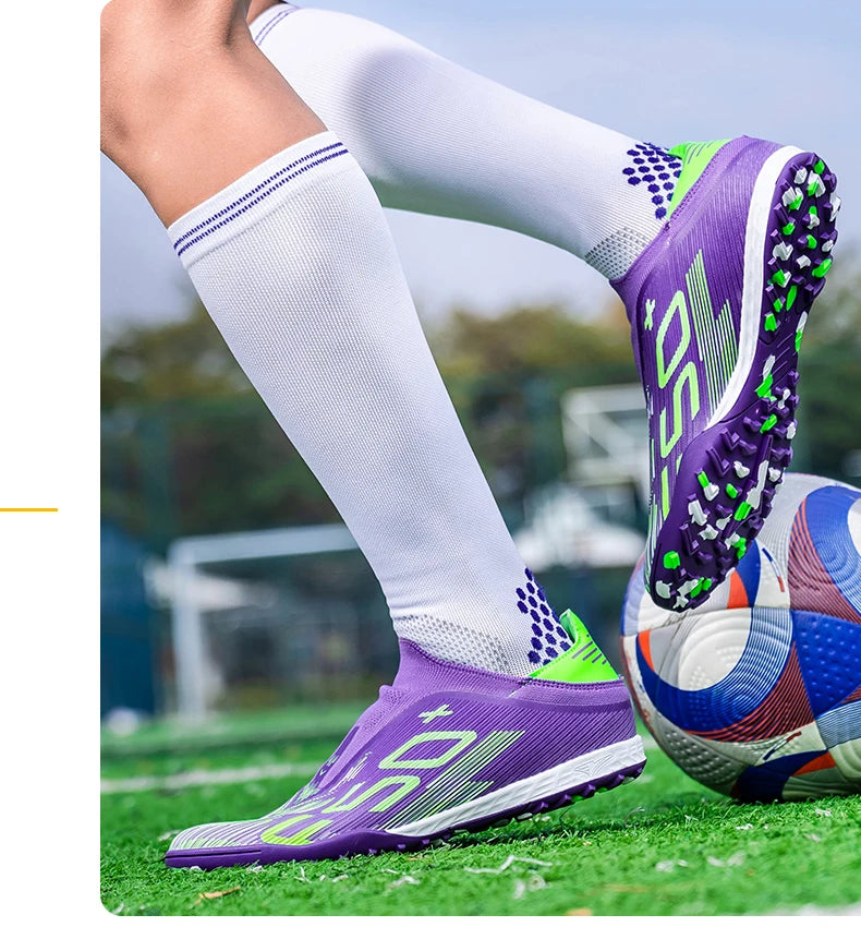 New Men's Soccer Shoes Grass Football Boots Ultralight Sport Comfortable Indoor Cleats Non Slip Fg Turf Futsal Adult Non-Slip