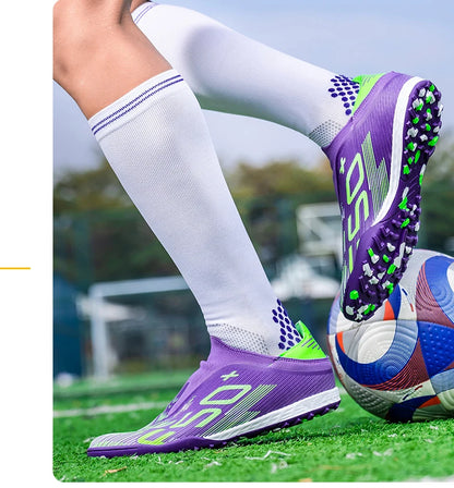 New Men's Soccer Shoes Grass Football Boots Ultralight Sport Comfortable Indoor Cleats Non Slip Fg Turf Futsal Adult Non-Slip