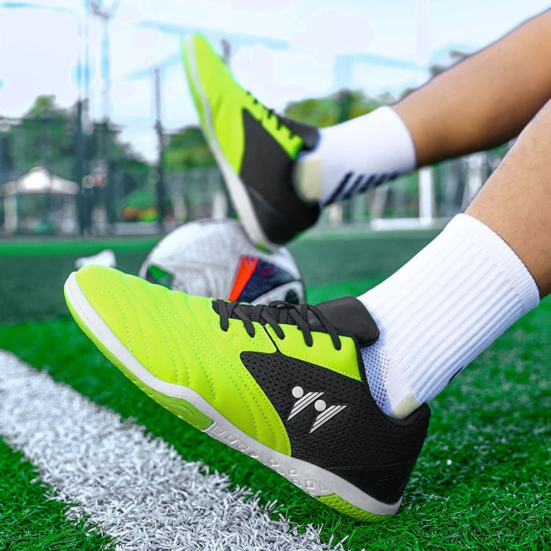 Ghete de fotbal premium pentru bărbați, înalte, pentru iarbă, adidași de futsal, încălțăminte de fotbal antiderapantă pentru meciuri, interior și exterior, foarte vândută pentru sport