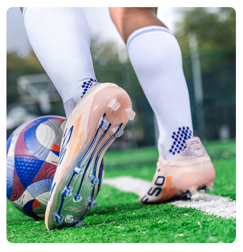 New Men's Soccer Shoes Grass Football Boots Ultralight Sport Comfortable Indoor Cleats Non Slip Fg Turf Futsal Adult Non-Slip