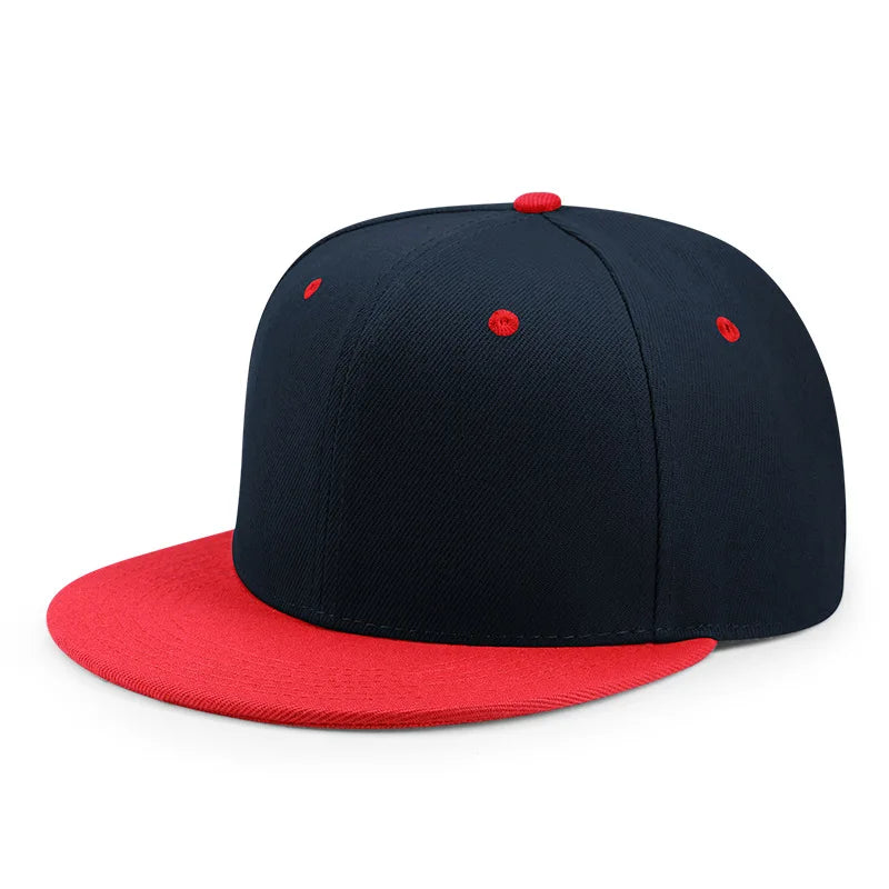 Großhandel: 40 Farben, verstellbare Snapback-Kappen mit flachem Schirm, Damen-Mode, Polyester, einfarbige Baseballmützen, Herren, Hip-Hop, unbedruckte Sportmützen