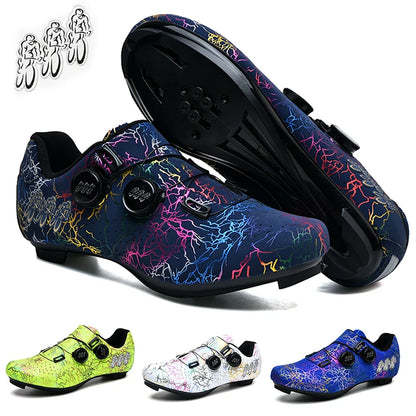 Scarpe da ciclismo professionali per bici da strada da uomo da gara con chiusura automatica, scarpe da ciclismo da donna con tacchetti SPD