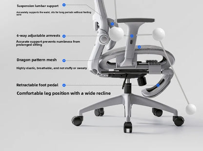 Scaun multifuncțional, scaun de birou, scaun pentru computer, scaun rabatabil, scaun ergonomic pentru odihnă, scaun pivotant, scaun e-sports