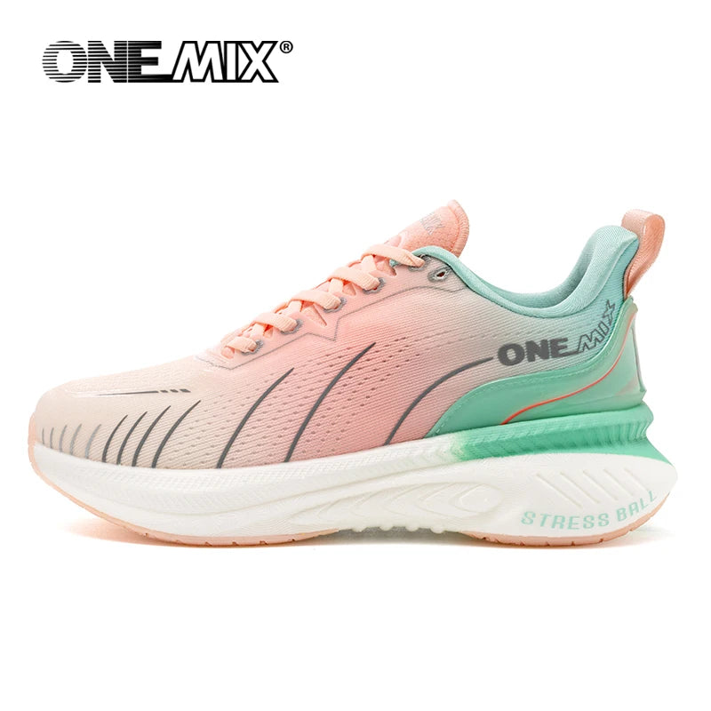 ONEMIX Scarpe da corsa da strada bianche da uomo Scarpe sportive da esterno con cuscinetto d'aria Scarpe da ginnastica da uomo Scarpe da jogging estive Calzature da donna