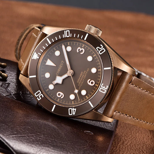 Luxury NH35A Corgeut 41mm Automatic Men Watch PVD Case Sapphire Military Male 10BAR wim Watches Luminous Mechanical WristWatches
