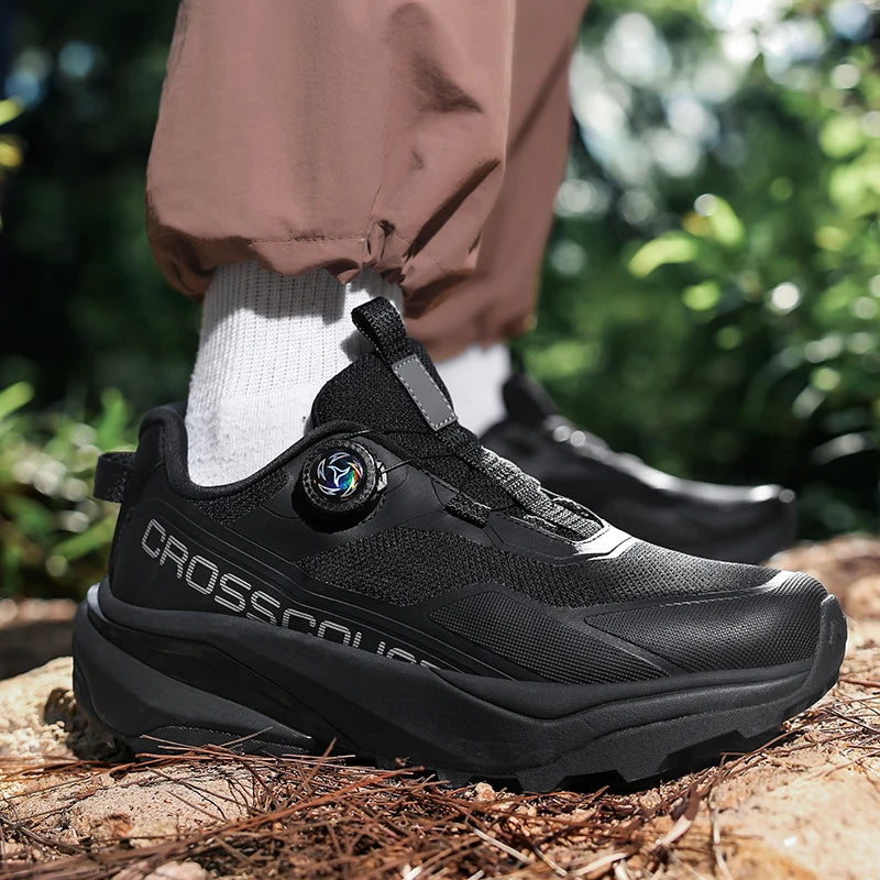 Mens Running Shoes Outdoor Mesh Breathe Mountain Off Road Climbing Shoes Wear Resistant Cosy Fashion Sneakers for Men