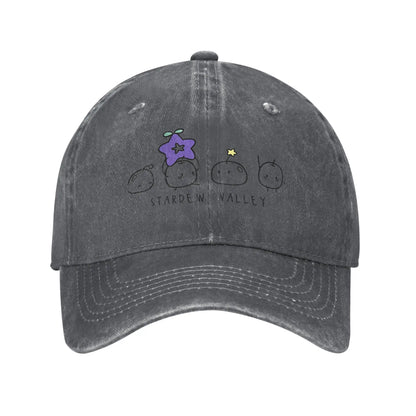 Spiel „Stardew Valley“ – Sonnen-Baseballkappe y2k, lustig, Unisex für Jugendliche, gewaschen, Hip-Hop-Hüte, sonnenschützendes Design, Outdoor-Sport, Snapback-Kappe, Geschenk