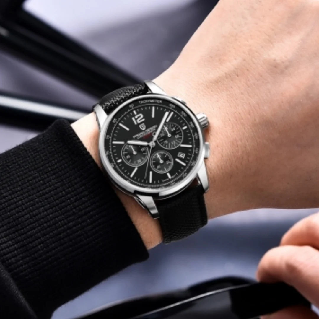 PAGANI DESIGN 2025 New Men Quartz Watches VK63 Fashion Casual 100M Water Resistant Sapphire Glass Stainless Steel Watches