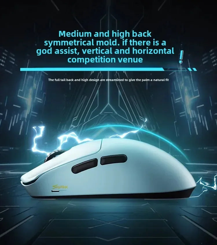 SCYROX V6 non-porous wireless mouse esports 40g 750IPS with 8k receiver fast response pixart 3950 high quality 8KHz web driver