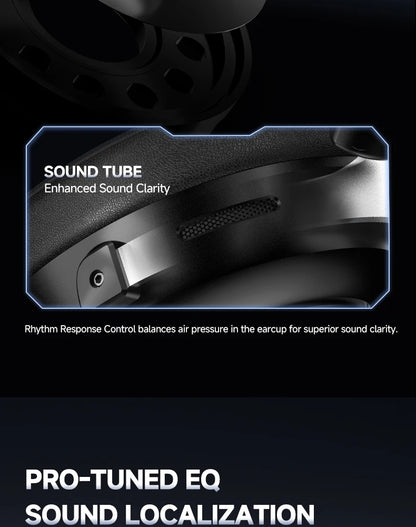 HaaYot Professional Wireless Gaming Bluetooth 6.0 Headset, 7.1 Virtual Surround Sound, Low Latency 15ms for PC, PS5, Mobile, Switch