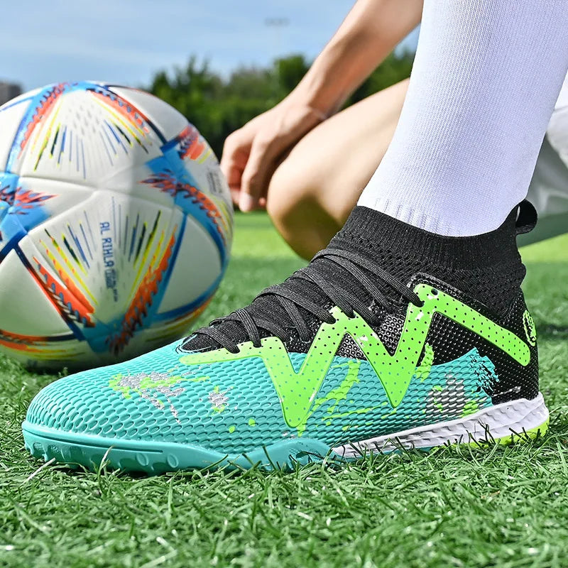Scarpe da calcio TF da uomo, professionali e confortevoli, di alta qualità, scarpe da calcetto da uomo per adulti, casual e ultraleggere