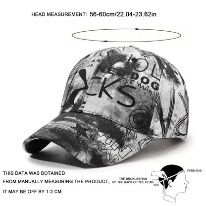 Unisex Graffiti Letters Baseball Caps Spring Autumn Outdoor Adjustable Casual Hats Sunscreen Hat Sports Cap