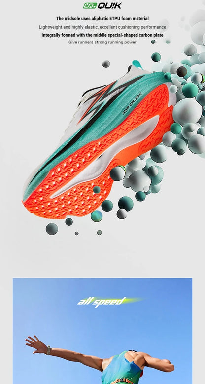 361 Degrees Flame 4.0 MIX Herren-Laufschuhe mit Carbonplatte, für Wettkämpfe und Marathon, stabiler Rückprall, verschleißfest, Herren-Sneaker 672512204