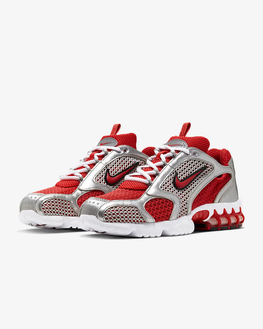 Nike Air Zoom Spiridon Cage 2 Unisex Χαμηλά Casual Παπούτσια Αθλητικής Ένδυσης Ανθεκτικά στη Φθορά Γκρι Κόκκινα Lifestyle Υποδήματα CJ1288-600