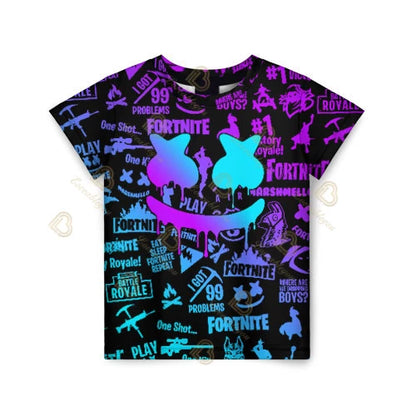 2026 Fortnite T-shirt Boys Summer Anime Game T Shirt Everyone T-Shirt Cute Tee Shirt Basic Battle Gamer Short Sleeve Man Tshirt