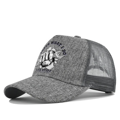 Mode Frühjahr/Sommer Bedruckte Netz-Baseballkappe, atmungsaktiv, Gorras, mit individuellem LOGO für Männer, Frauen und Paare, Schirmkappe, Casquette
