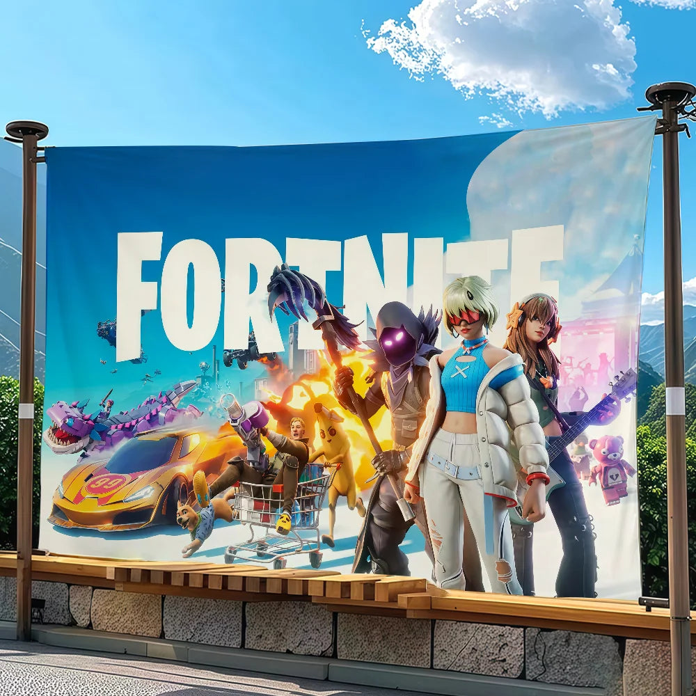 Adventure game F-FORTNITE flag Suitable For Party Club Outdoor Interior Wall Art Decoration Banner Gift