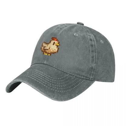 Stardew Valley Kycklingar Baseballkeps derbyhatt lyxiga kepsar rolig hatt födelsedag Herrkepsar Damkepsar