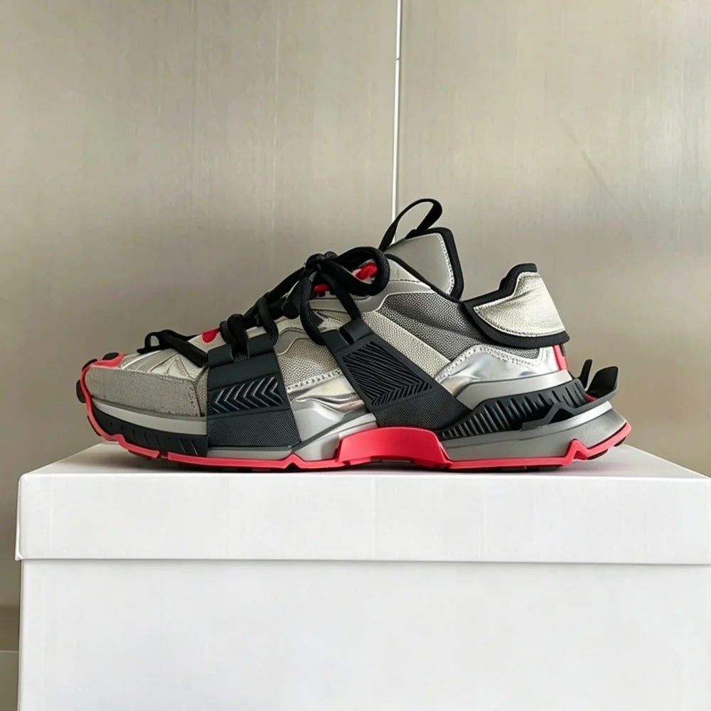 2026 Fashion Women Sneakers Size 35-46 High Quality  Platform Sneaker Men Casual Shoes Sports Running Shoes Lace Up Patchwork