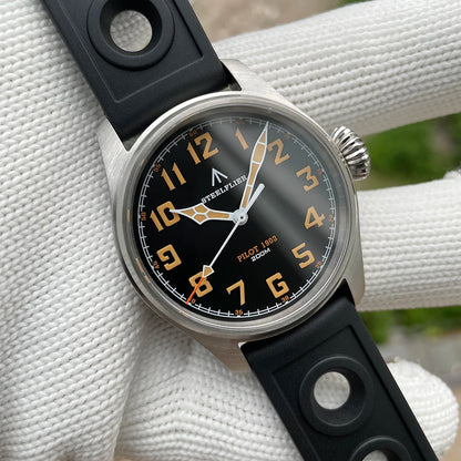 STEELFLIER Official SF740V New Quartz Pilot Series Swiss C3 Luminous 200M Waterproof VH31 Movement Men's Fashion Business Watch