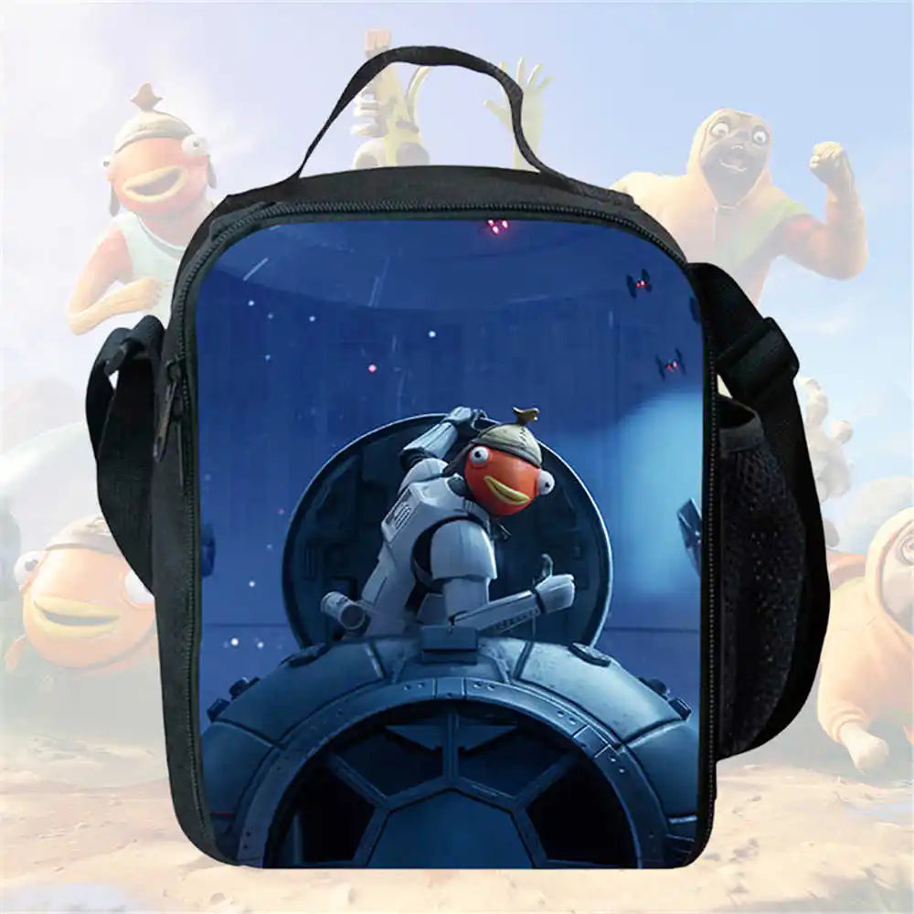 Lunchbags für Kinder, Cartoon-Fort-nite-Schul- und Picknicktaschen für Mädchen und Jungen, isolierte Kühltaschen für Kinder, tragbar und leicht