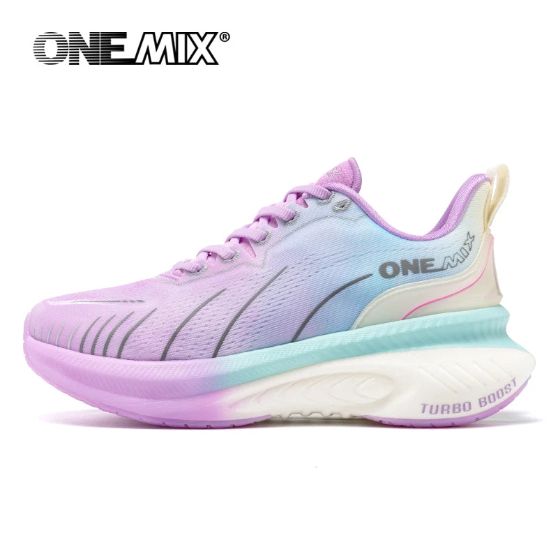 ONEMIX: nuevas zapatillas de running con amortiguación para hombre, adecuadas para corredores intensivos; zapatillas deportivas con cordones para mujer; zapatillas deportivas antideslizantes para hombre, para uso al aire libre.