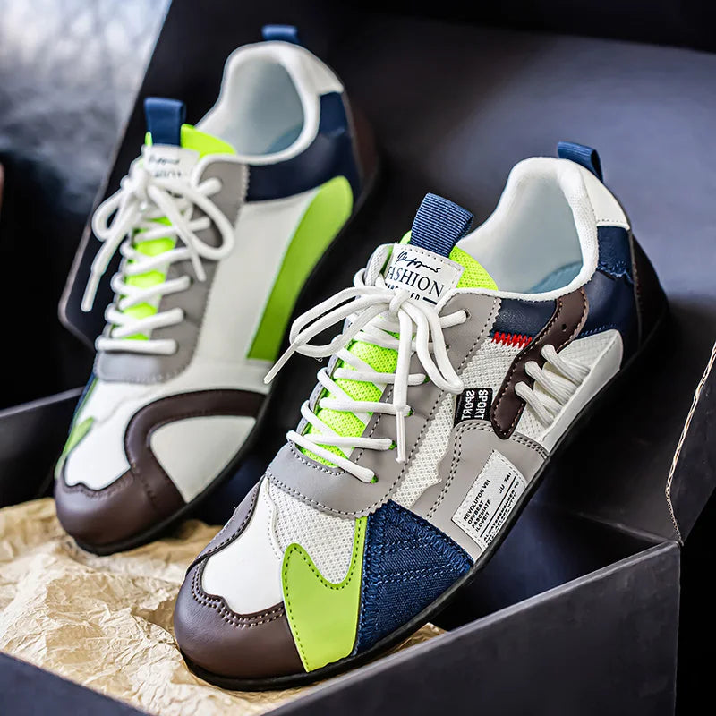 Four Seasons Large-Sized Men's Simple, Lightweight, Comfortable Leisure Sports Shoes - Trendy, Versatile, Durable High-Quality B