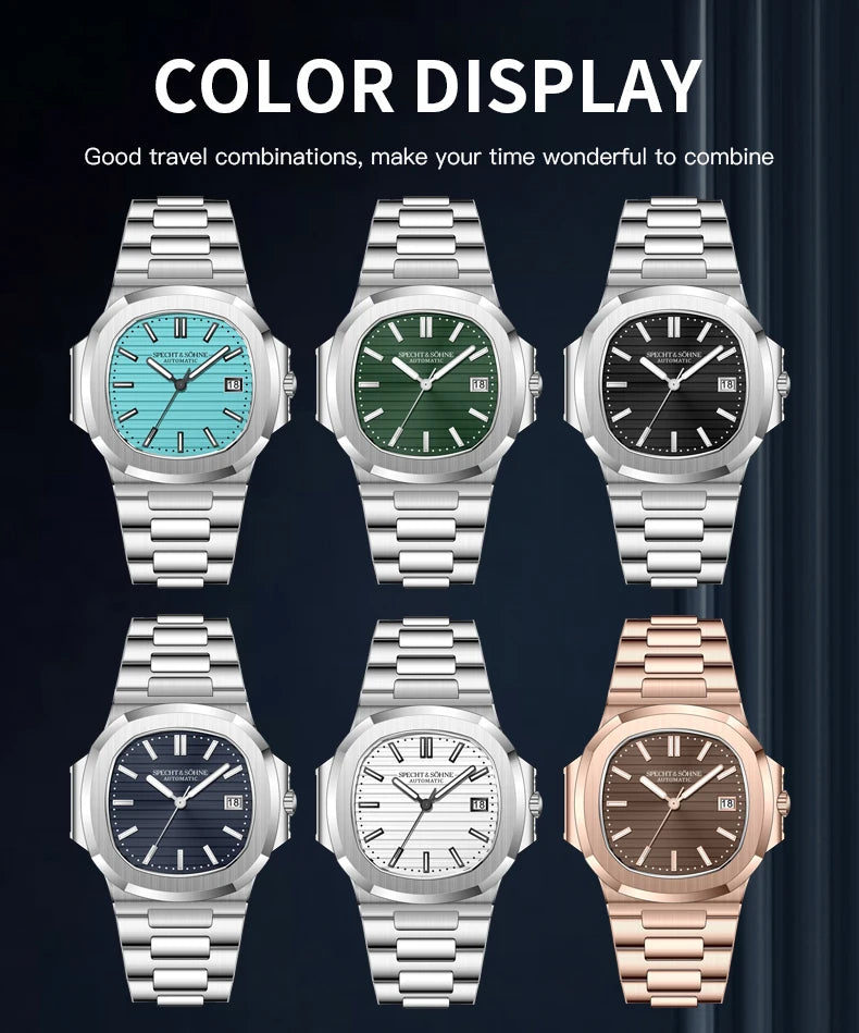 Specht & Söhne New Arrivals Fashion Automatic Mechanical Watches For Men Luminous Dial 42MM Steel Waterproof Classic 5711 Watch