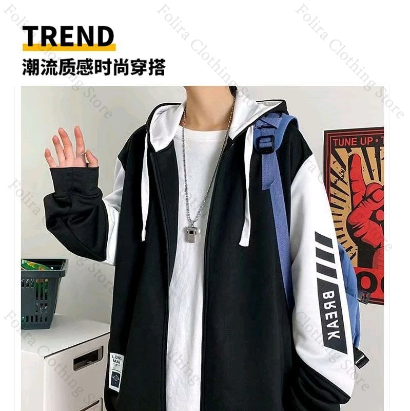 Anime Link Click Charles Lucas Same Coat Hoodies Cosplay Costume Sweatshirts Man Hoodie Women Man Clothing Men's Sweatshirts