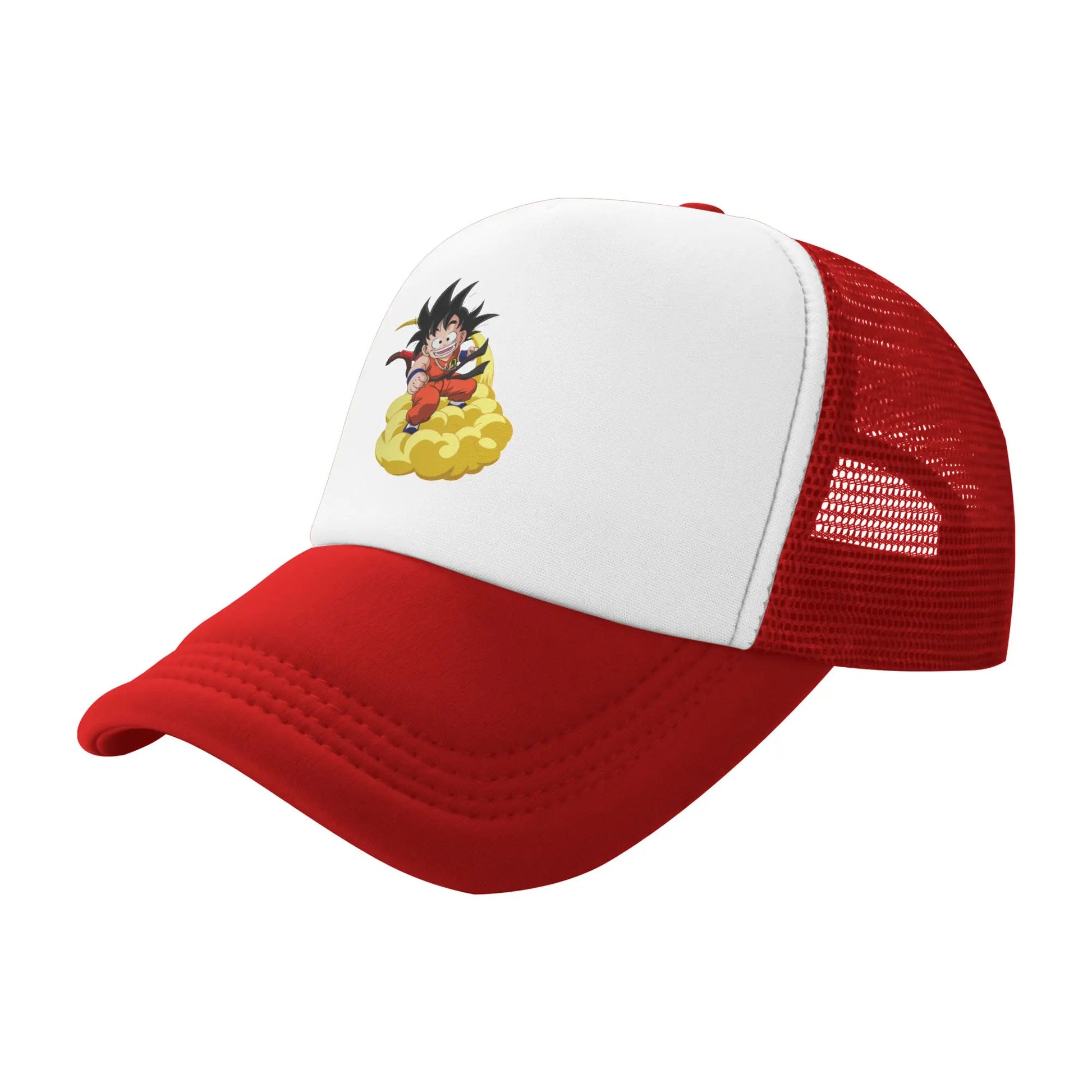 Dragon Ball Son Goku Mesh Baseball Cap Adult Trucker Hat Anime Hats Adjustable Snapback Caps Sports Cap Winter Trucker Hats, Produit gaming premium Fraquane