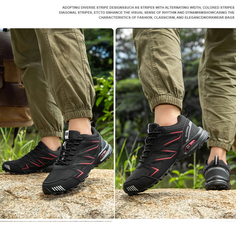 Men Waterproof Hiking Shoes Non-Slip Hunting Boots Outdoor Tactical Training Sports Shoes Men Walking Hiking Travel Shoes