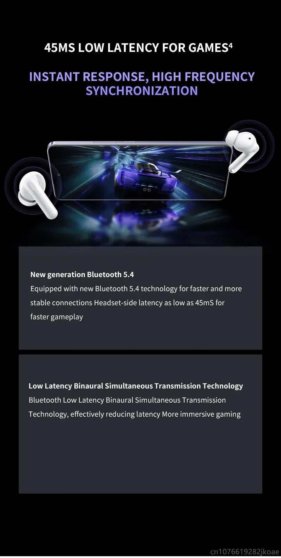 realme Buds T310 Wireless Earbuds Bluetooth 5.4 – 46dB Active Noise Cancelling HiFi Earphones with Deep Bass & Long Battery Life