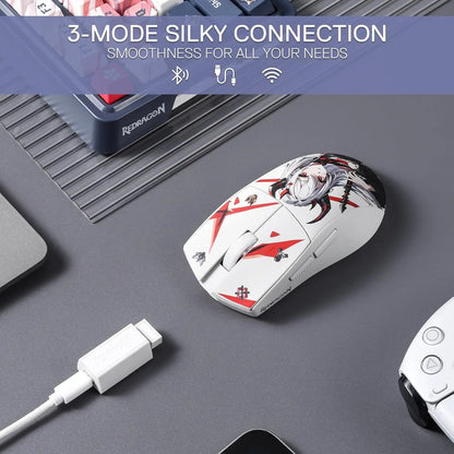 Redragon M916AK PRO 3 módú anime gamer egér, 42G ultrakönnyű, 26K DPI, teljesen programozható gombokkal