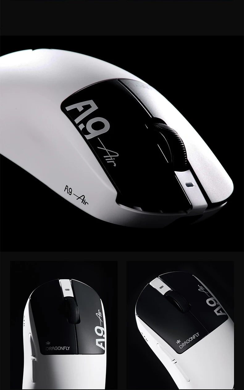 ATK Dragonfly A9 Ultimate Ασύρματο Gaming Mouse A9 Air PAW3950 Εξαιρετικά Ελαφρύ Εργονομικό Ποντίκι E-sports για Gamer FPS CSGO A9 Ultra
