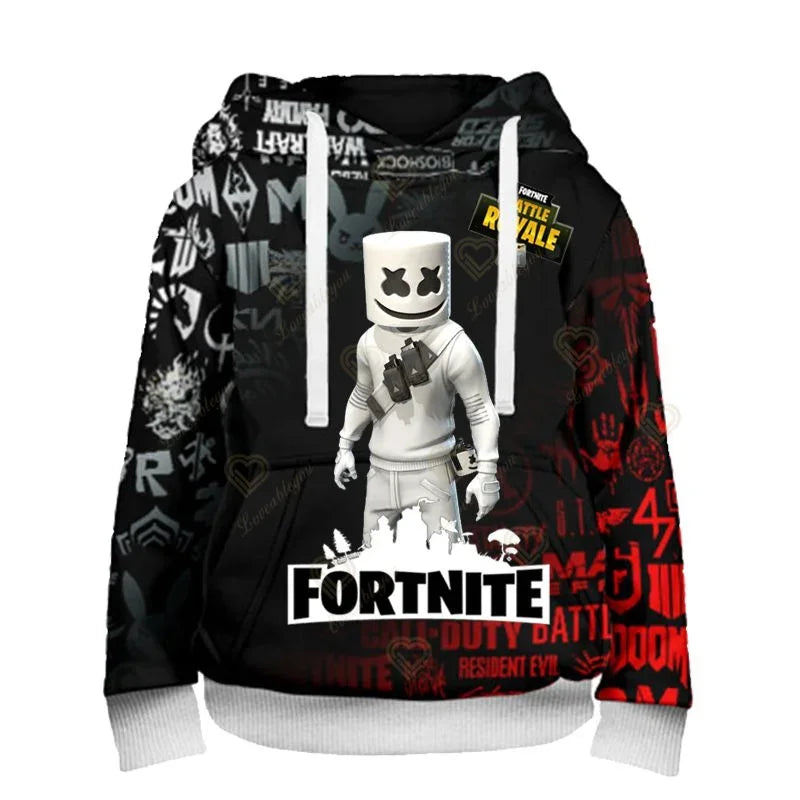 Φούτερ με κουκούλα Fortnite Fans 3D Battle Royale Print Cosplay Victory Printed για άνδρες, γυναίκες και παιδιά, streetwear φούτερ με κουκούλα