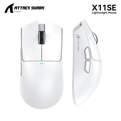 ATTACK SHARK X11 Gaming Mouse  and X11 SE Wireless Mouse 22000 DPI,PAW3311 Sensor,BT/2.4G/Wired,59g Lightweight,2000W Clicks
