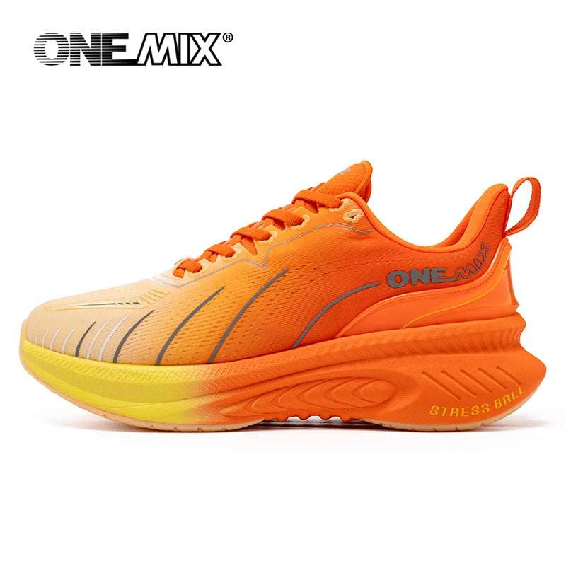 ONEMIX: nuevas zapatillas de running con amortiguación para hombre, adecuadas para corredores intensivos; zapatillas deportivas con cordones para mujer; zapatillas deportivas antideslizantes para hombre, para uso al aire libre.