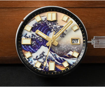 San Martin Official 40mm 62mas V3 Diver Watch For Men Kanagawa Surfing Dial NH35 Automatic Mechanical 20Bar Rubber Strap SN0007