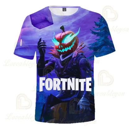 Fortnite Victory Kinderbekleidung für Jungen und Mädchen, Battle Royale 3D-Sweatshirt, Oberteile für Jungen und Mädchen, Kinder-T-Shirt, Hero-Teen-Tops