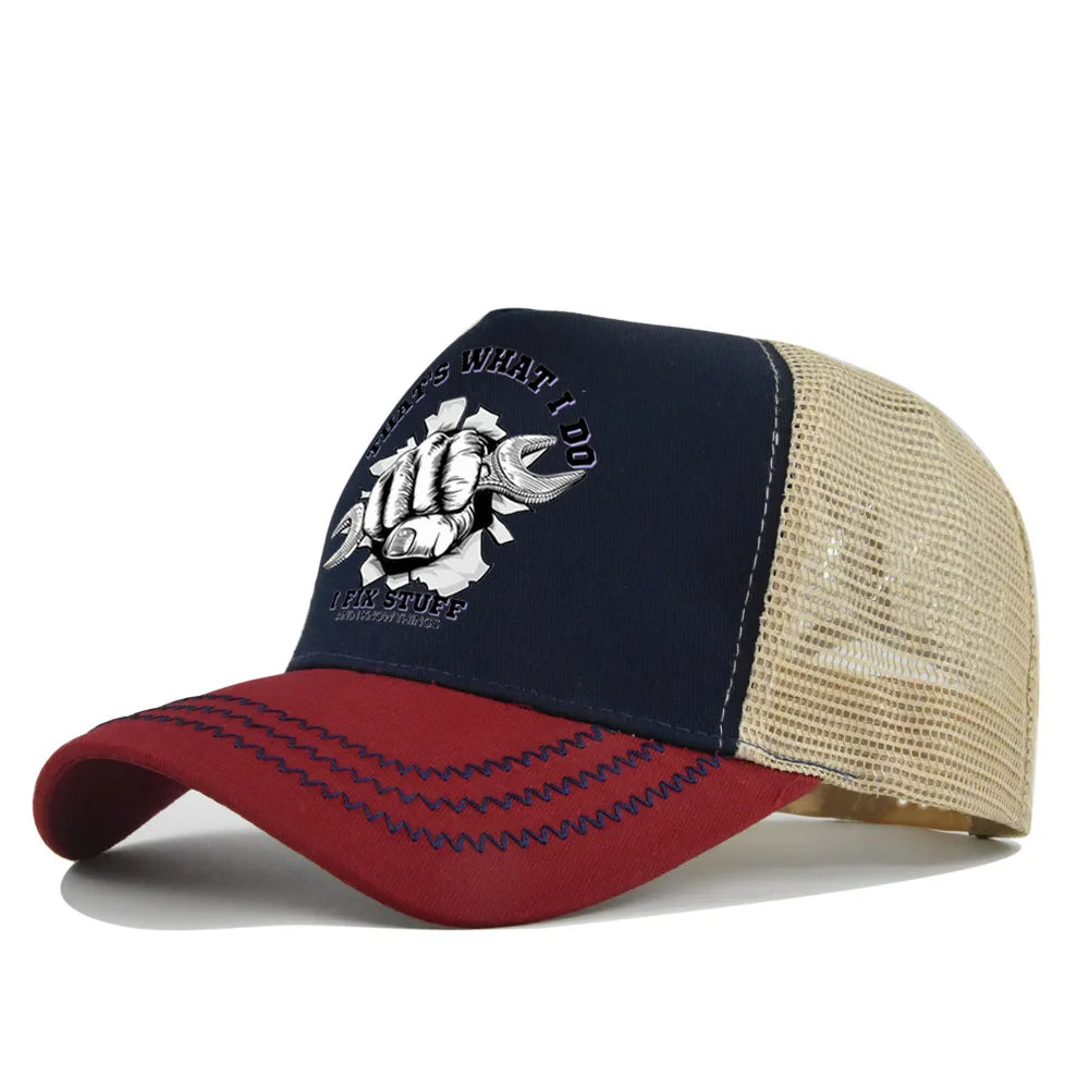Mode Frühjahr/Sommer Bedruckte Netz-Baseballkappe, atmungsaktiv, Gorras, mit individuellem LOGO für Männer, Frauen und Paare, Schirmkappe, Casquette