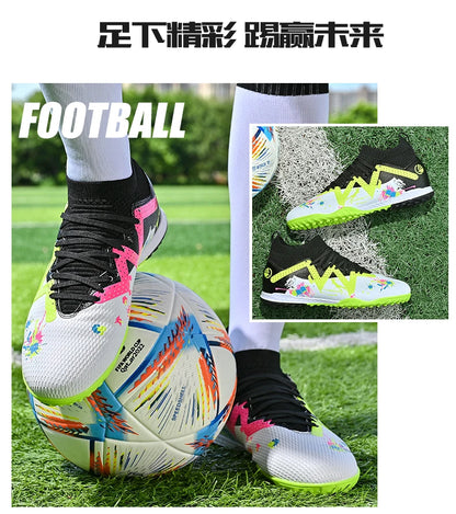Scarpe da calcio TF da uomo, professionali e confortevoli, di alta qualità, scarpe da calcetto da uomo per adulti, casual e ultraleggere