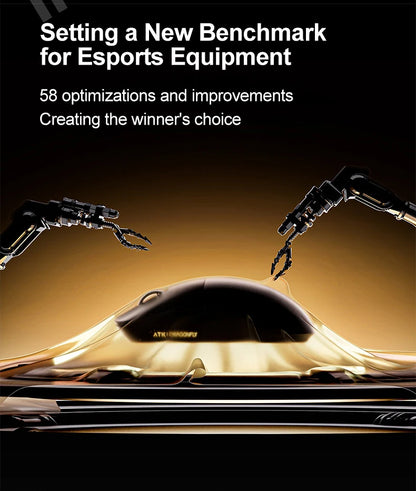 ATK Dragonfly A9 Ultimate Ασύρματο Gaming Mouse A9 Air PAW3950 Εξαιρετικά Ελαφρύ Εργονομικό Ποντίκι E-sports για Gamer FPS CSGO A9 Ultra