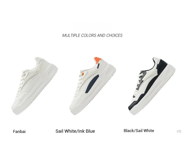 Xtep Skateboard-Schuhe – Leichte Sommersportschuhe mit dicker Sohle, Low-Top-Sneaker im modischen Street-Style 875319310016