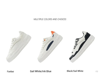 Xtep Skateboard-Schuhe – Leichte Sommersportschuhe mit dicker Sohle, Low-Top-Sneaker im modischen Street-Style 875319310016