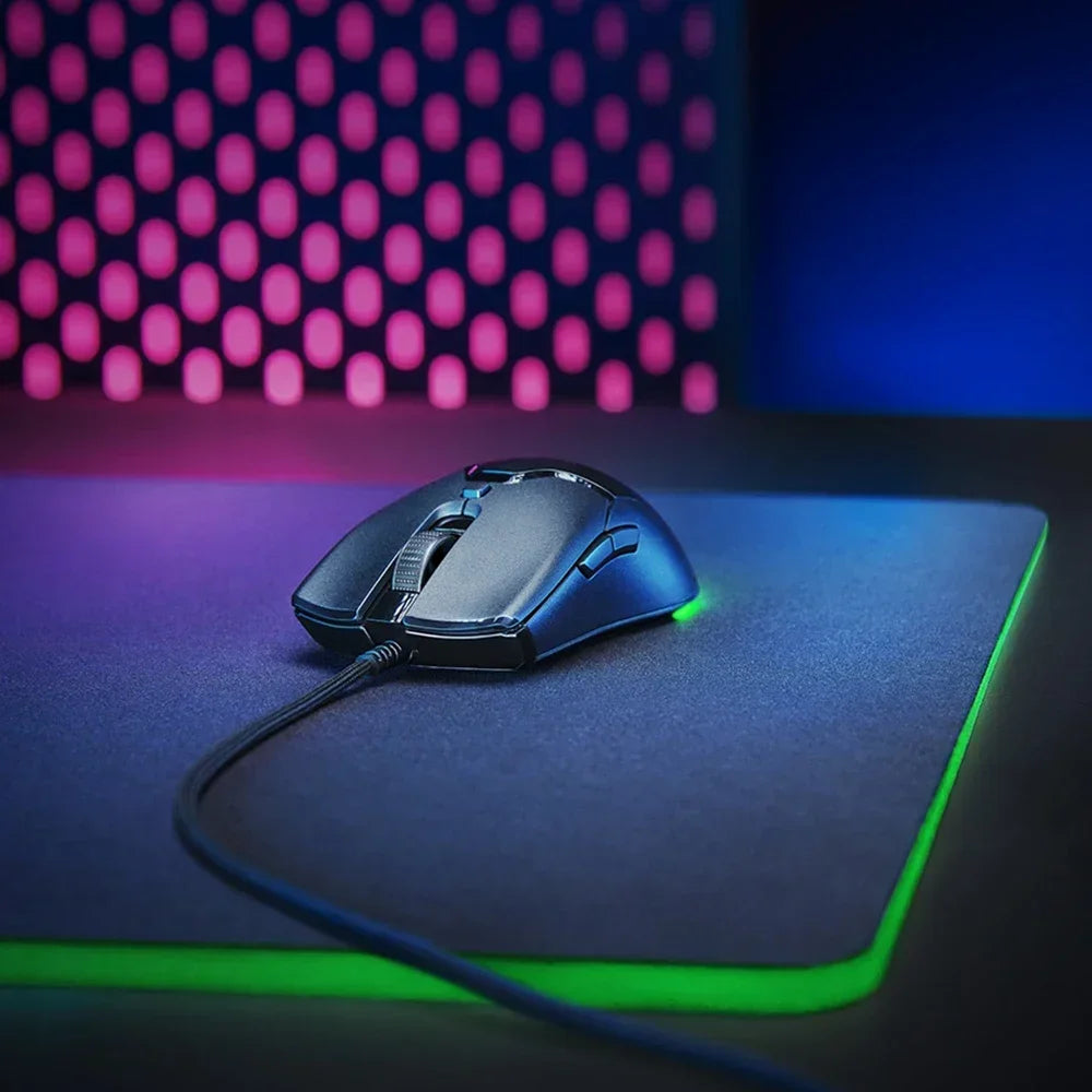 Razer NEW YEAR GIFT Thunder Snake Viper Mini Computer Esports Cable Gaming Mouse Laptop RGB Light, Small Hand Mouse