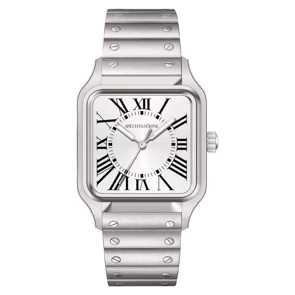 2025 New 34MM Specht & Söhne Quartz Watches Japan VH31 Movt Sapphire Blue Color Ultrathin Stainless Steel Relogio Masculino