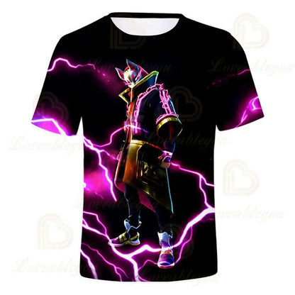 Fortnite Victory Royale Ninja Fashion 3D T-Shirts Summer Short Sleeve Children Clothing Cartoon Print Baby Clothes Kids T Shirt