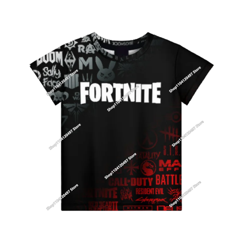 Children's Fortnite Anime Hoodie Men's Streetwear Hip-Hop Sportswear Casual Loose Fit Sweatshirt Outdoor Fashion