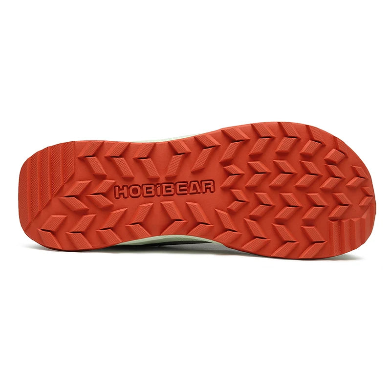 HOBIBEAR Unisex Running Shoes, Elastic Band Hiking Sneakers, Lightweight Breathable Casual Shoes