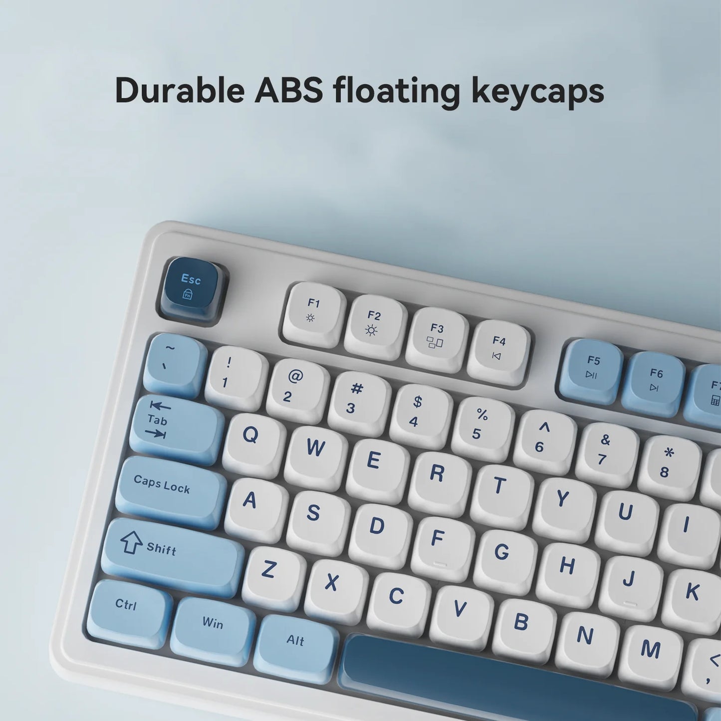 AJAZZ AF98 Wired/Wireless Keyboard Mechanical Feel Office Long Battery Life Three-Mode RGB Mixed Light ABS Keycaps Ergonomics